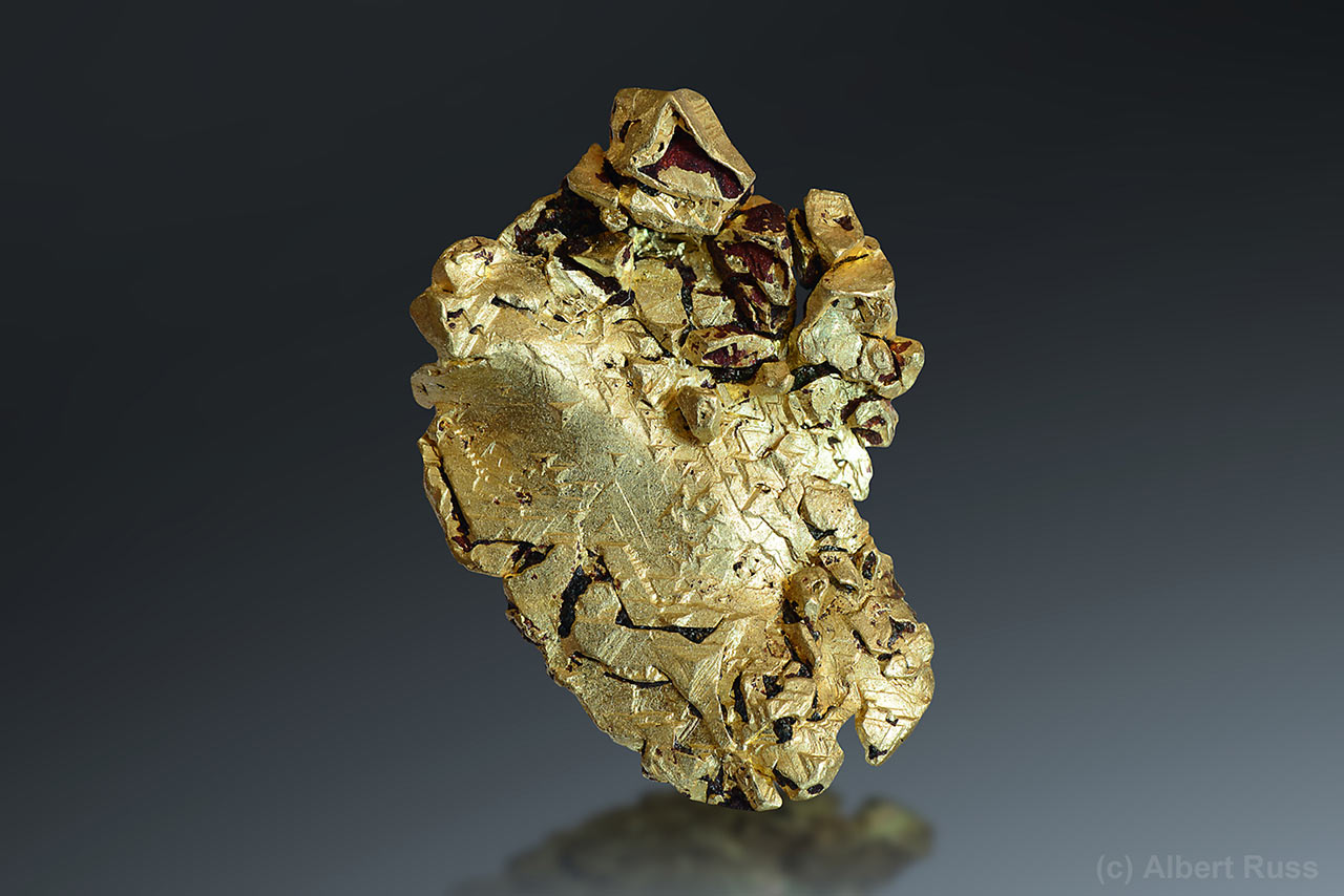 Přírodní krystalované zlato z Mt. Kare, Papua-New Guinea