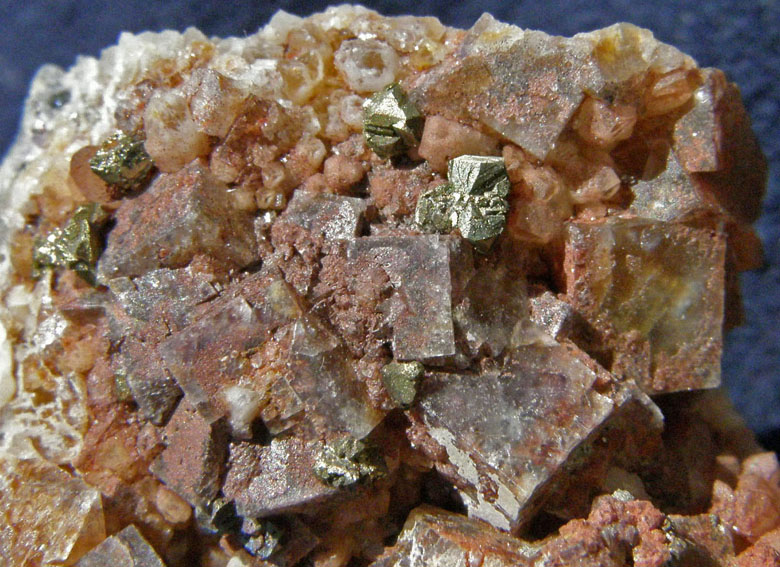 Fluorit, Chalkopyrit